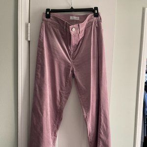 Ann Taylor Loft Light Purple Straight Leg Velvet Pants - Size 28/6